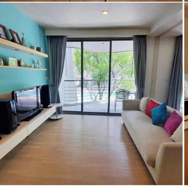 ขายคอนโดติดทะเล บ้านแสนคราม หัวหิน-ชะอำ 53.12 ตร.ม. ชั้น 2 วิวสวน สระว่ายน้ำ เฟอร์ครบ พร้อมอยู่
